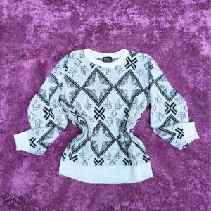Vintage 1990's Graphic Knit Sweater